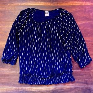 Vero Moda blouse, sheer sleeves and shirred bottom